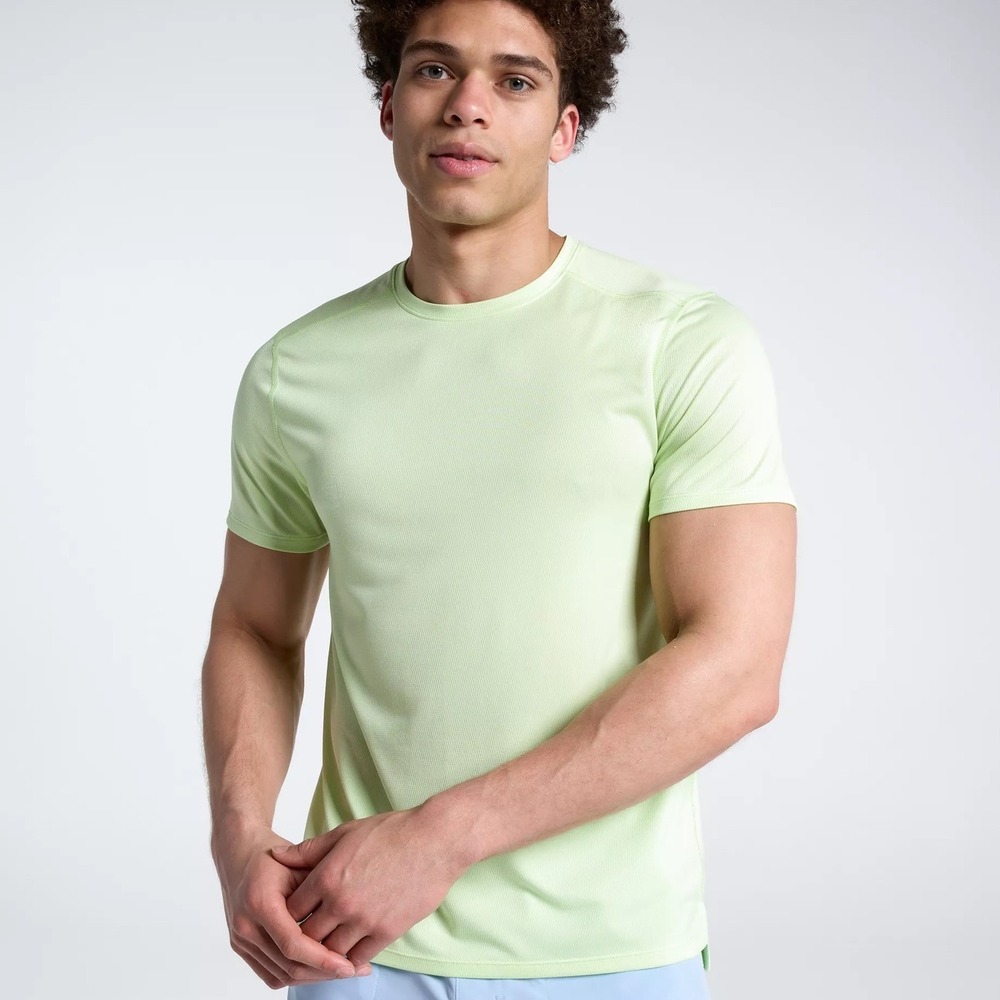 DSG Run Short Sleeve Tee Mens XXL Pale Neon Green New With Tags